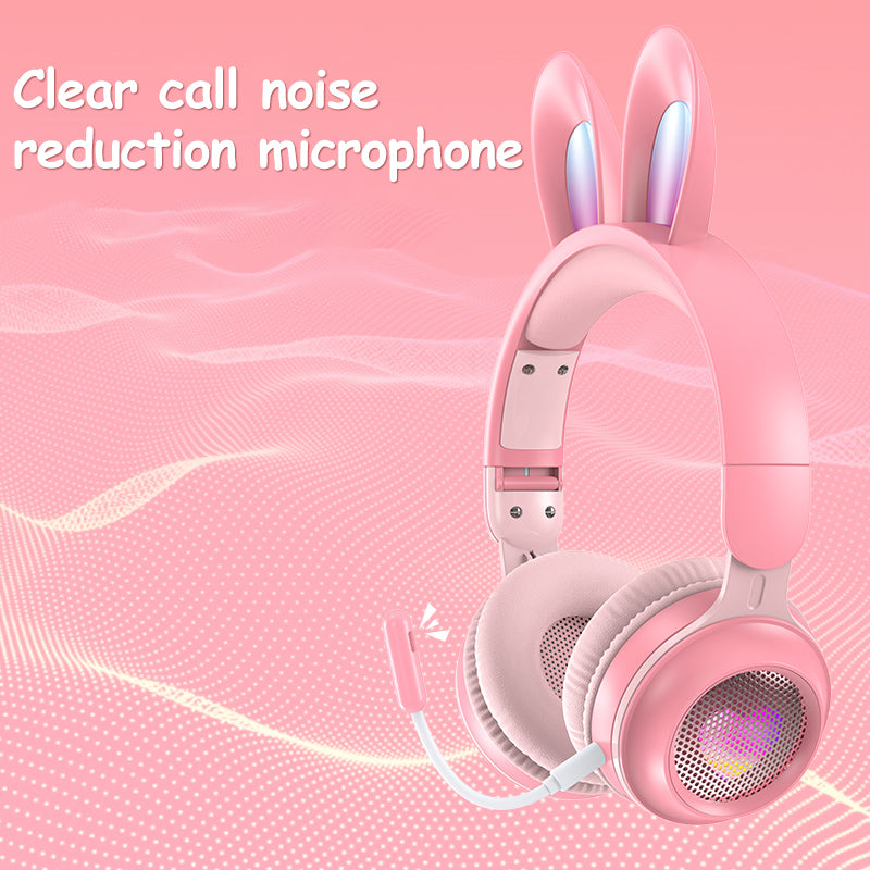 Rabbit Ear Wireless Luminous Extendable Headphones