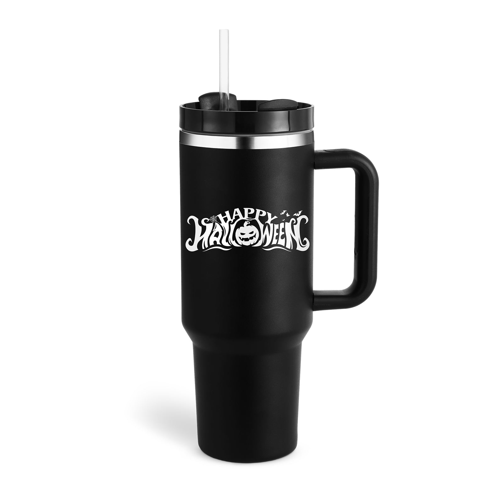 Ochapa 40 Oz Tumbler With Handle Straw Insulated, Stainless Steel Coffee Cup